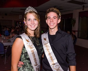 Homecoming Queen and King, Olivia Wolfe and Chance Proverbs