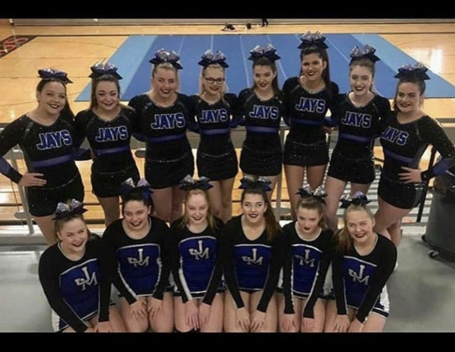 JMHS+Cheerleaders+repeat+their+visit+to+STATE+competition