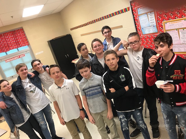 Mrs. Abes grade 7 students are The Outsiders for the day