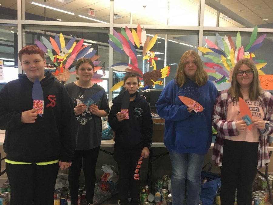 JM Middle School students participate in canned food drive